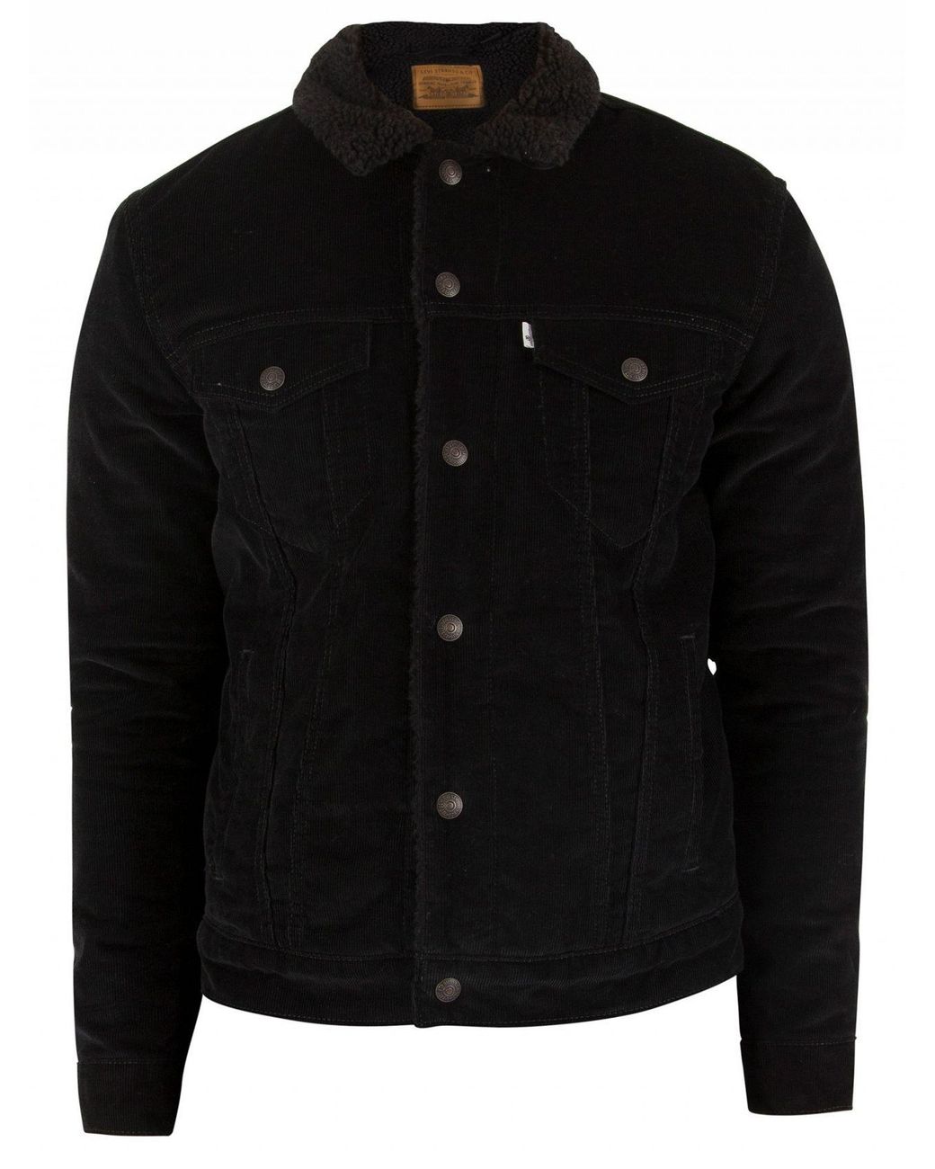 Levi s Black Cord Better Type 3 Sherpa Trucker Jacket for Men Lyst UK