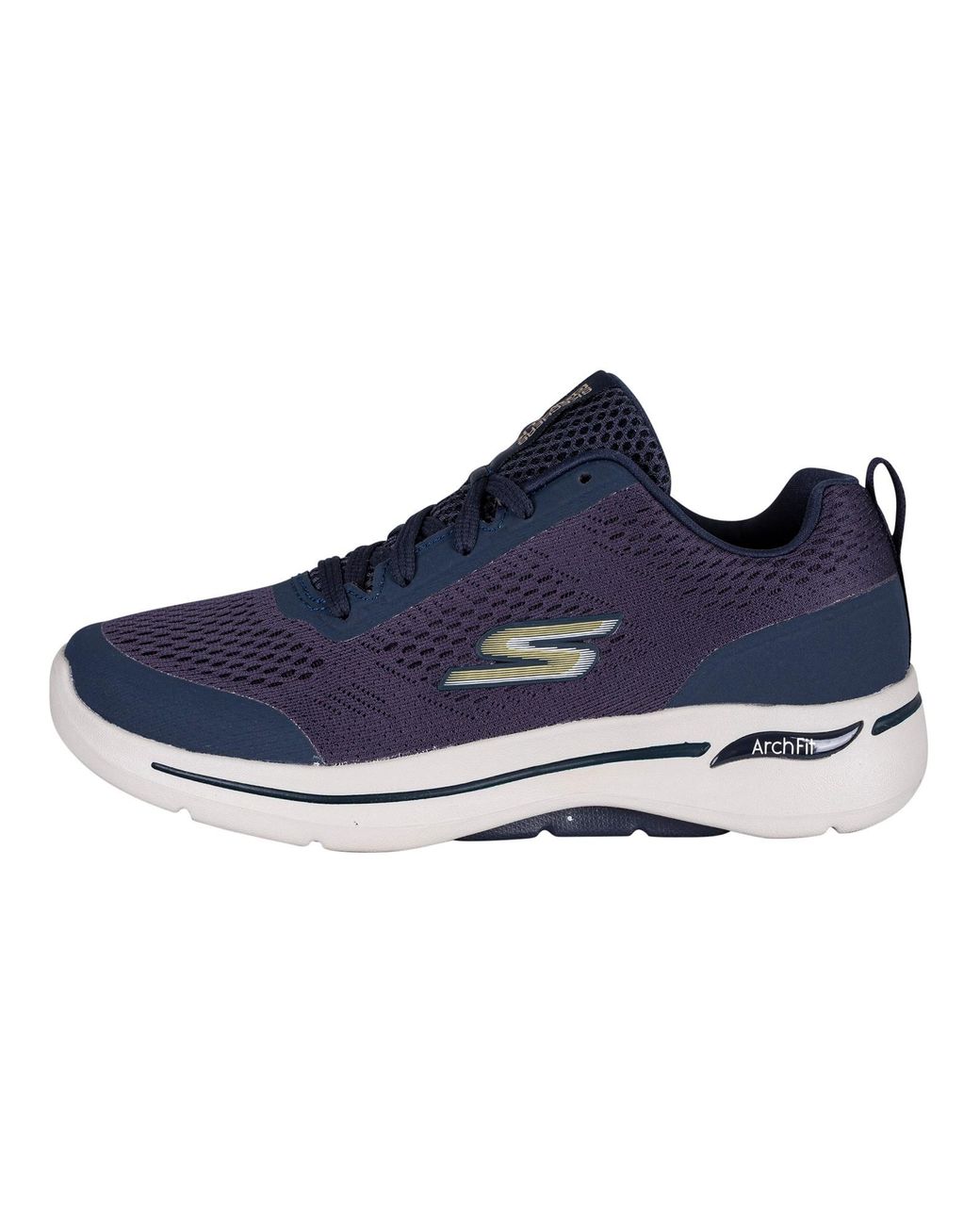 Skechers Go Walk Arch Fit Trainers in Blue for Men | Lyst
