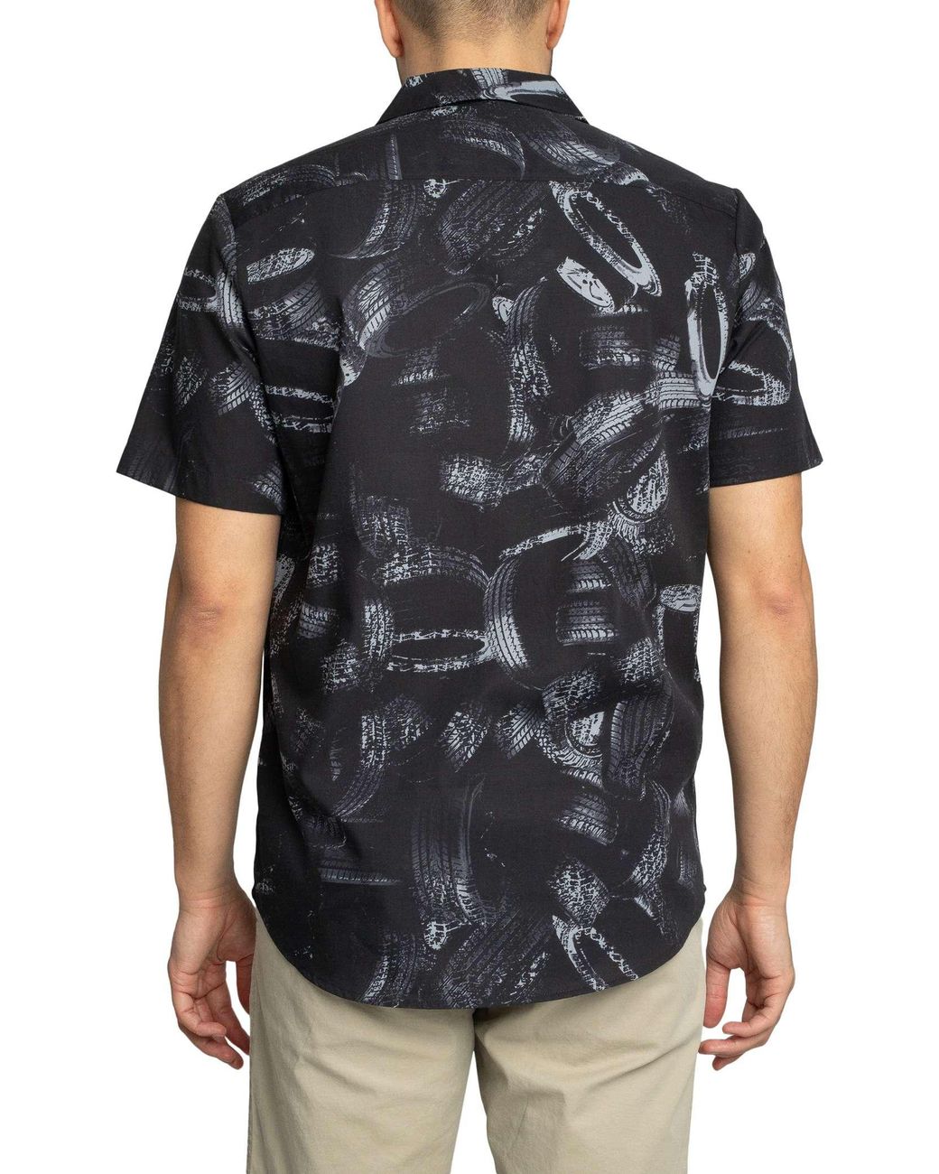 HUGO Black Ellino Shortsleeved Shirt for men