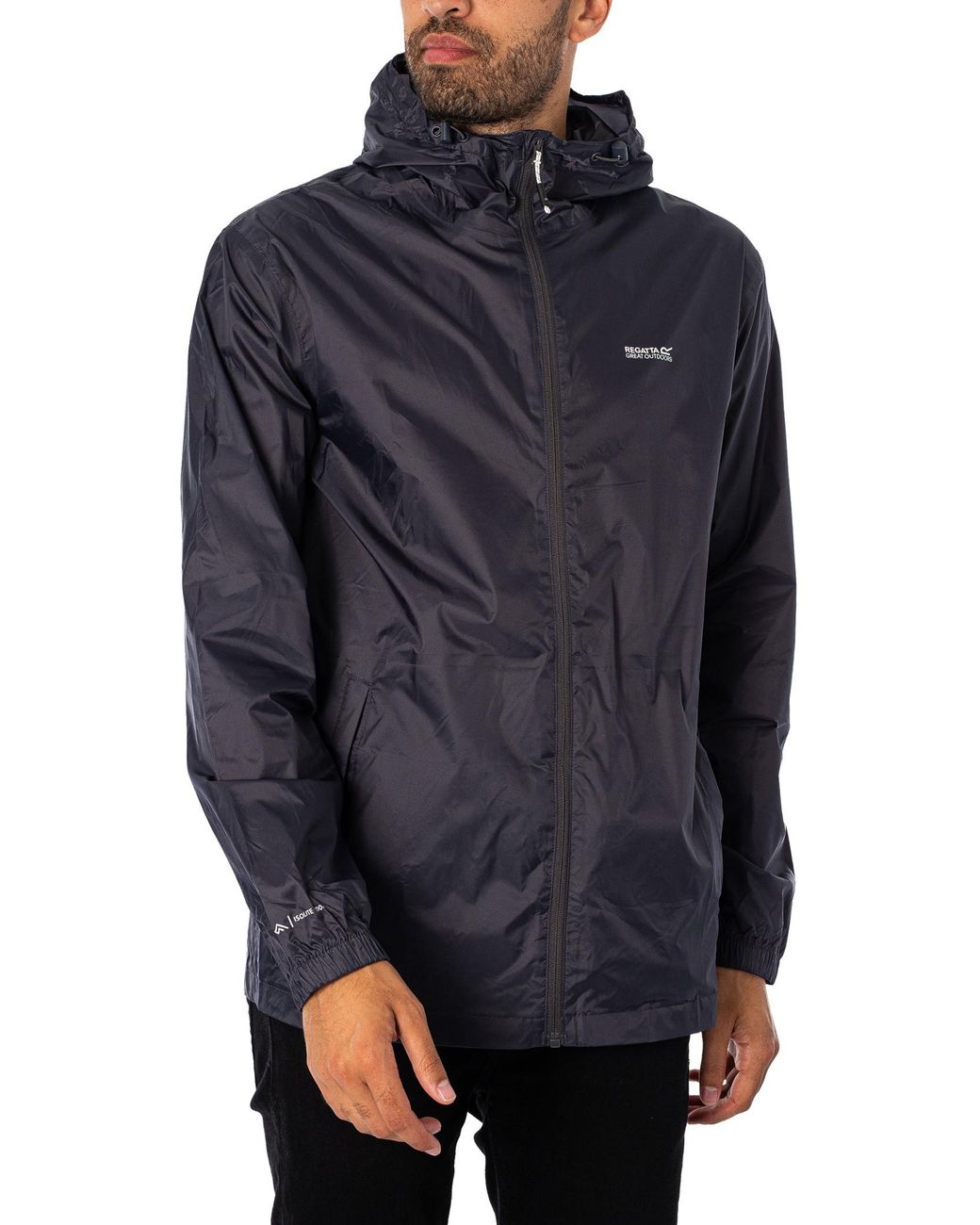 Regatta Blue Pack It Waterproof Jacket for men