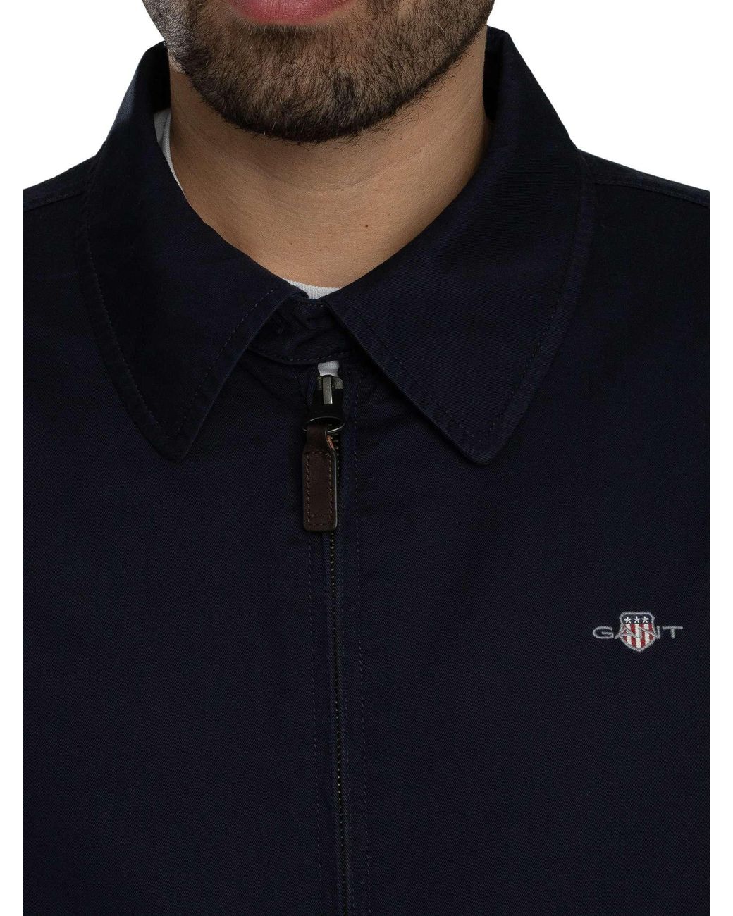 Gant Blue Cotton Windcheater Jacket for men