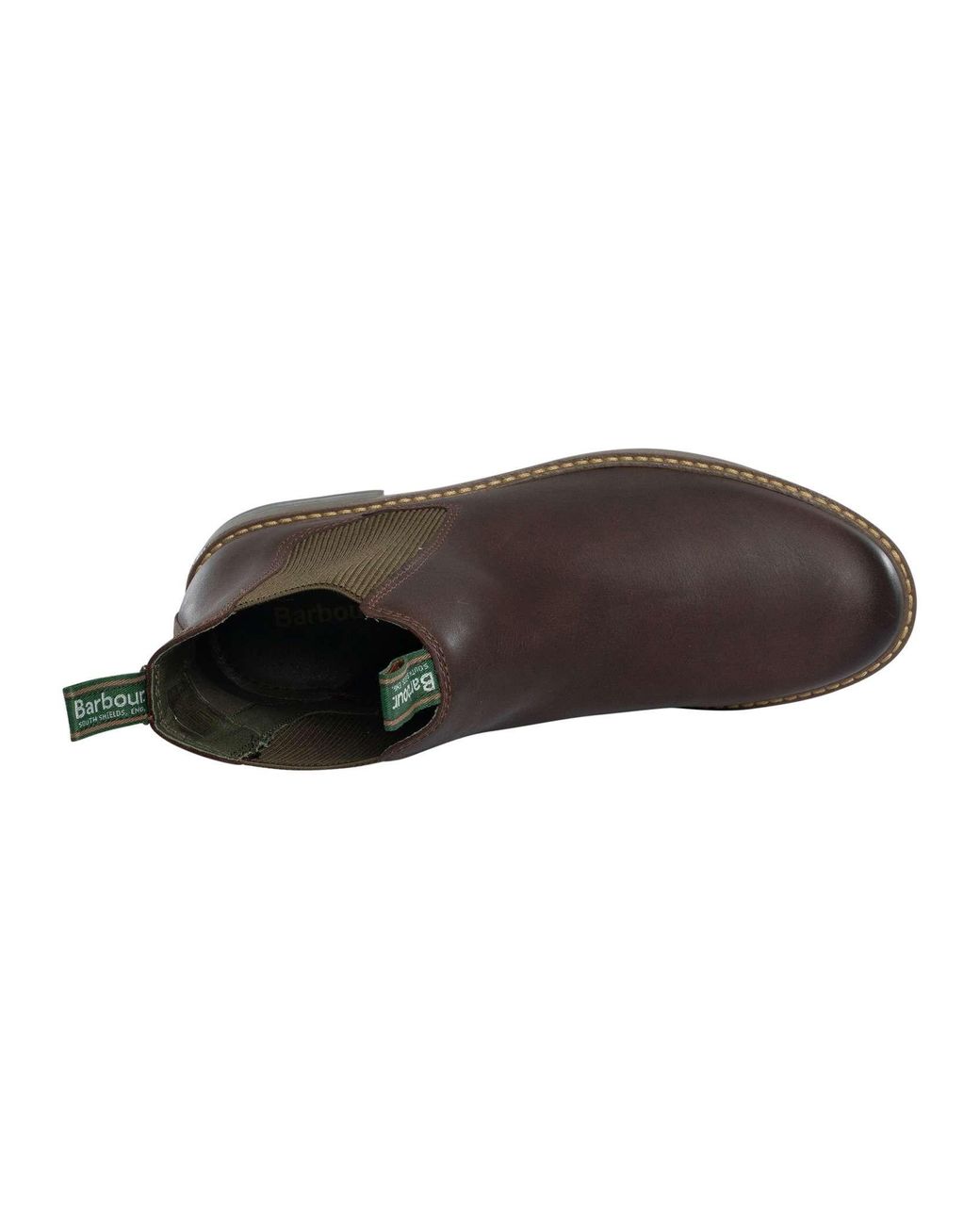 Barbour Brown Farsley Leather Chelsea Boots for men