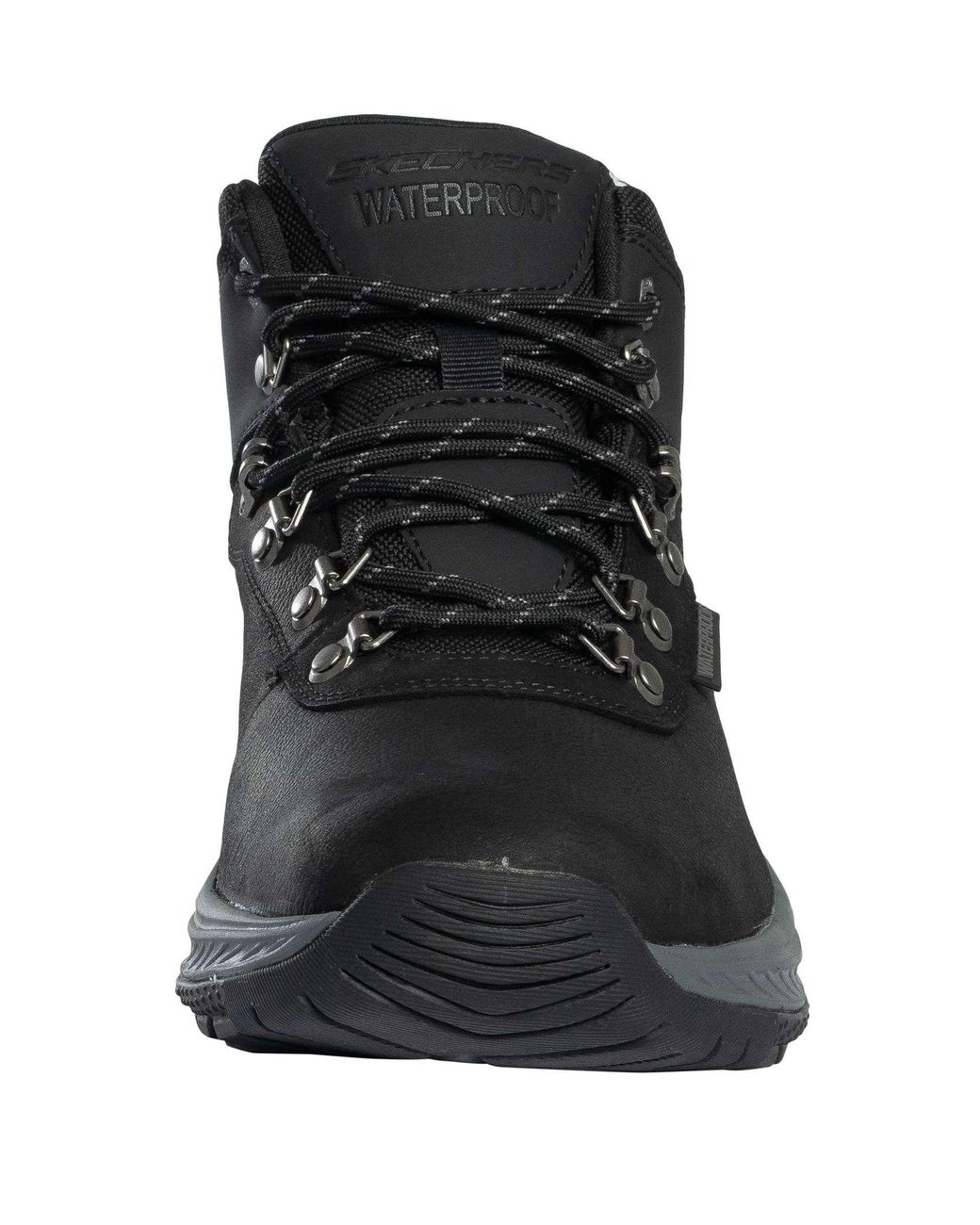 Skechers Black Slip-Ins Waterproof Relaxed Fit Meroe Boots for men