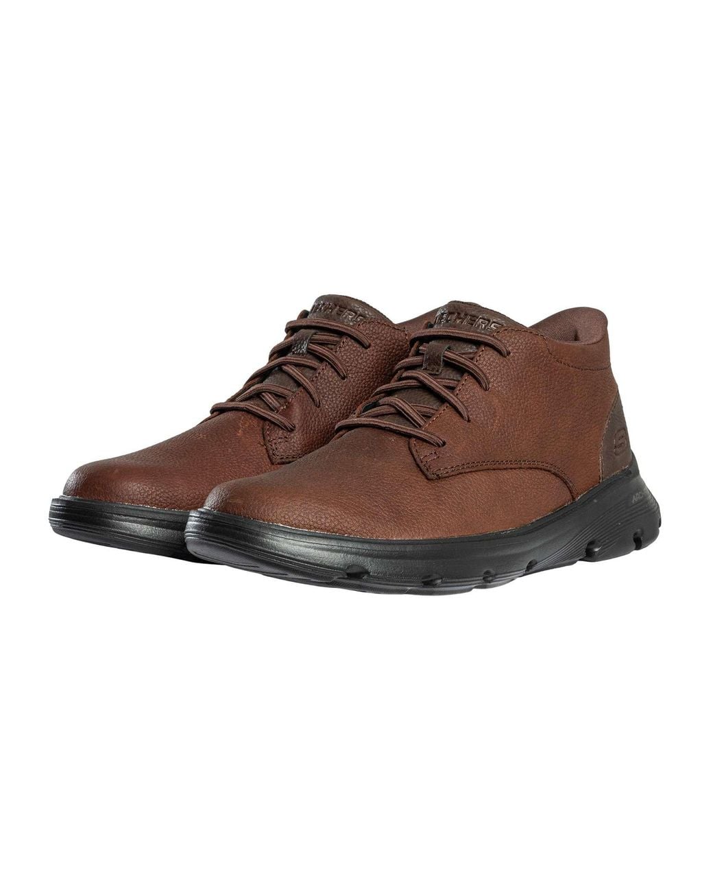 Skechers Brown Relaxed Fit Arch Fit Garza Ridley Boots for men