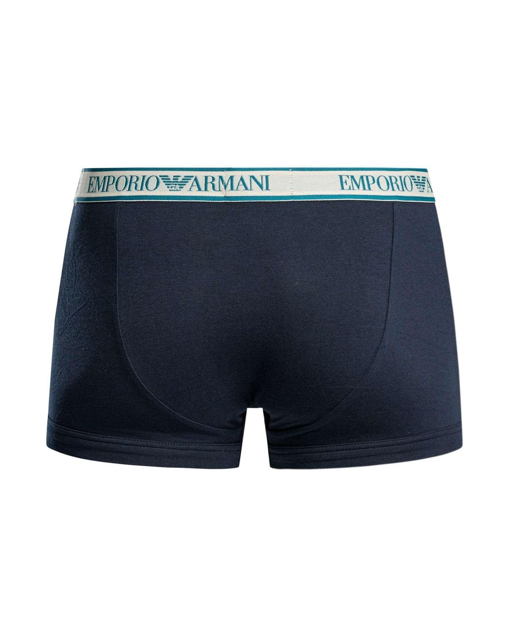 Emporio Armani Blue 3 Pack Trunks for men