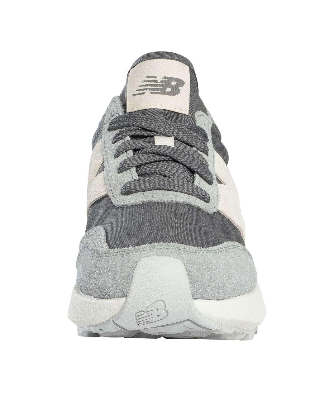New Balance White 370 Suede Trainers for men