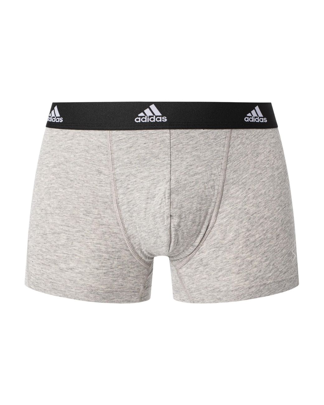 Pack of 3 Boxers Adidas Active Flex Cotton 3 Stripes (White/Grey