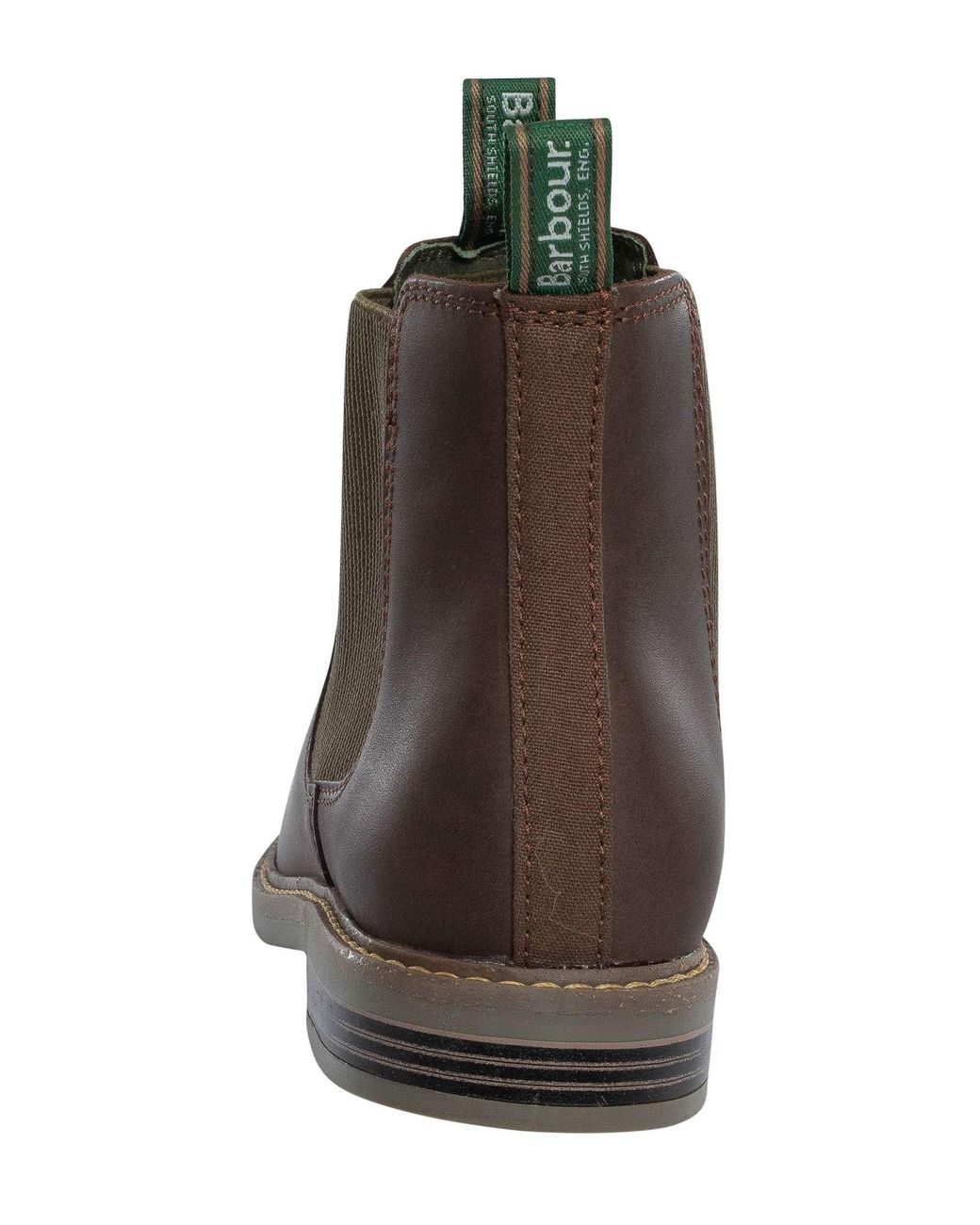 Barbour Brown Farsley Leather Chelsea Boots for men