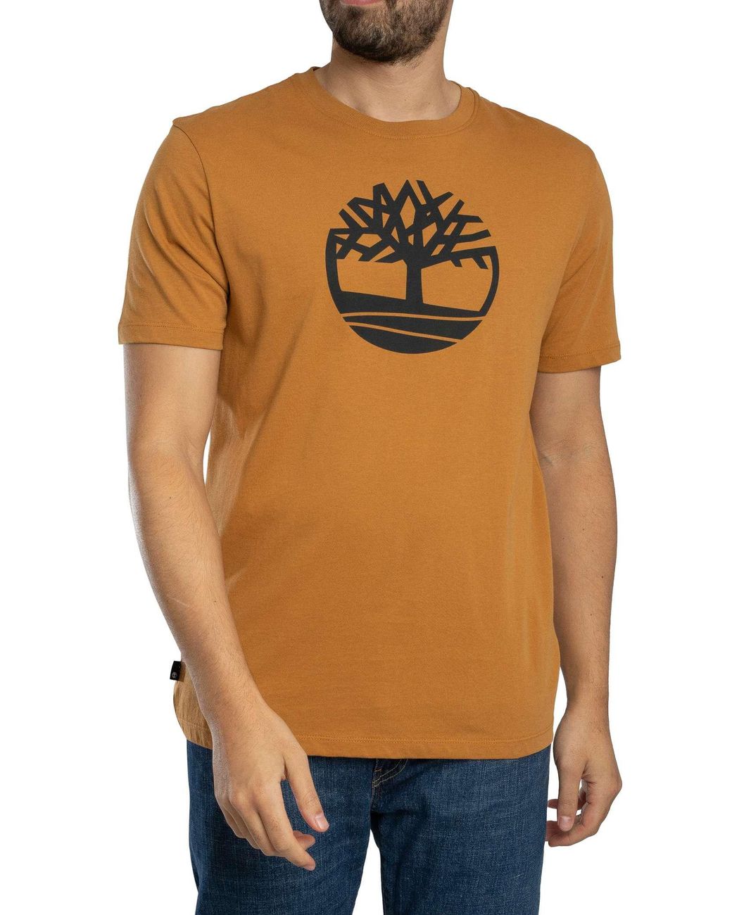 Timberland Orange Tree Logo T-Shirt for men