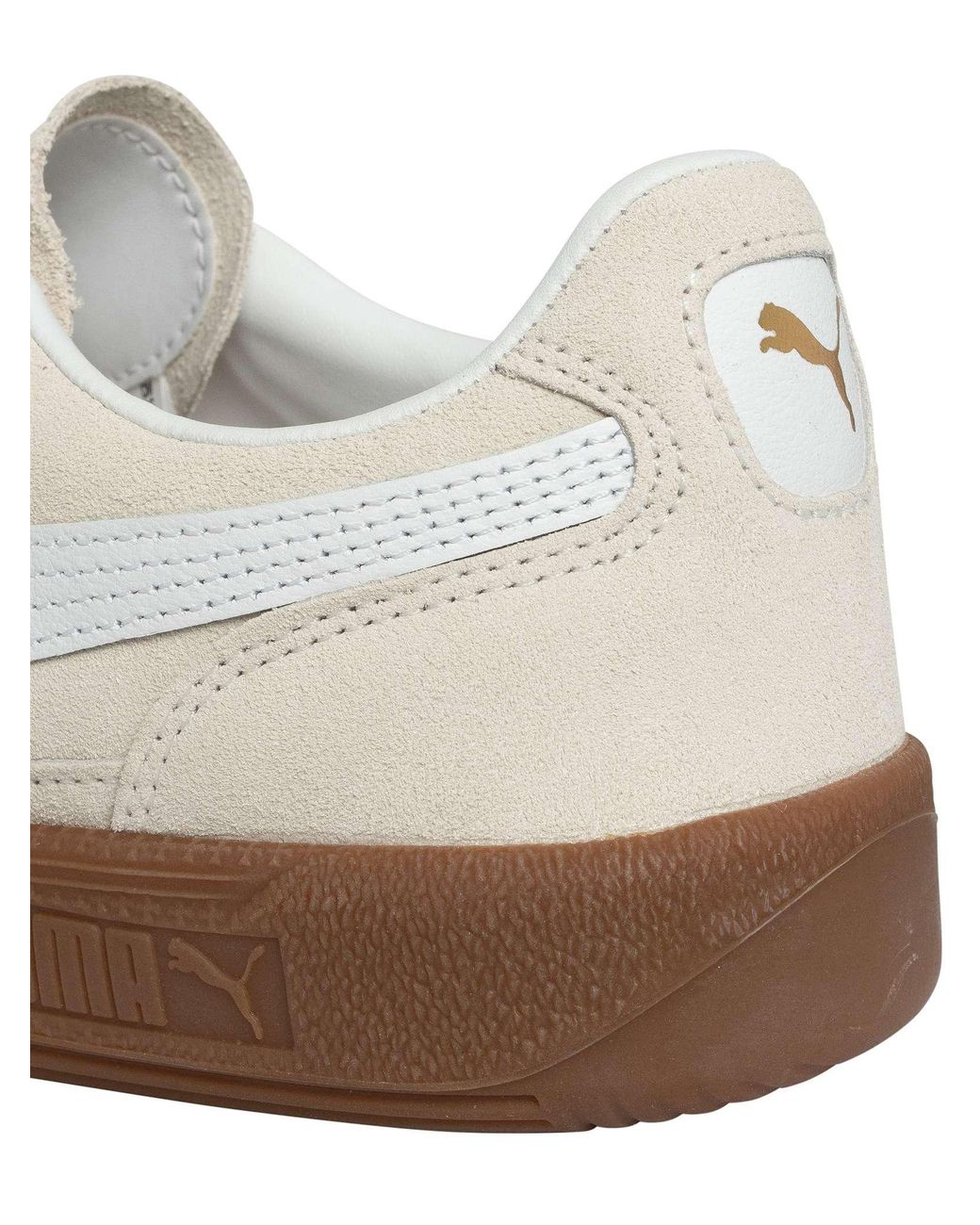 PUMA White Palermo Leather Trainers for men