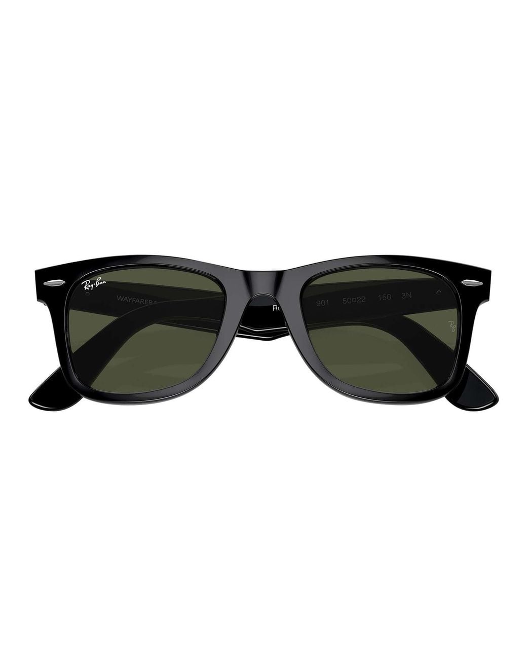 Ray-Ban Black Original Wayfarer Classic Wide Sunglasses for men