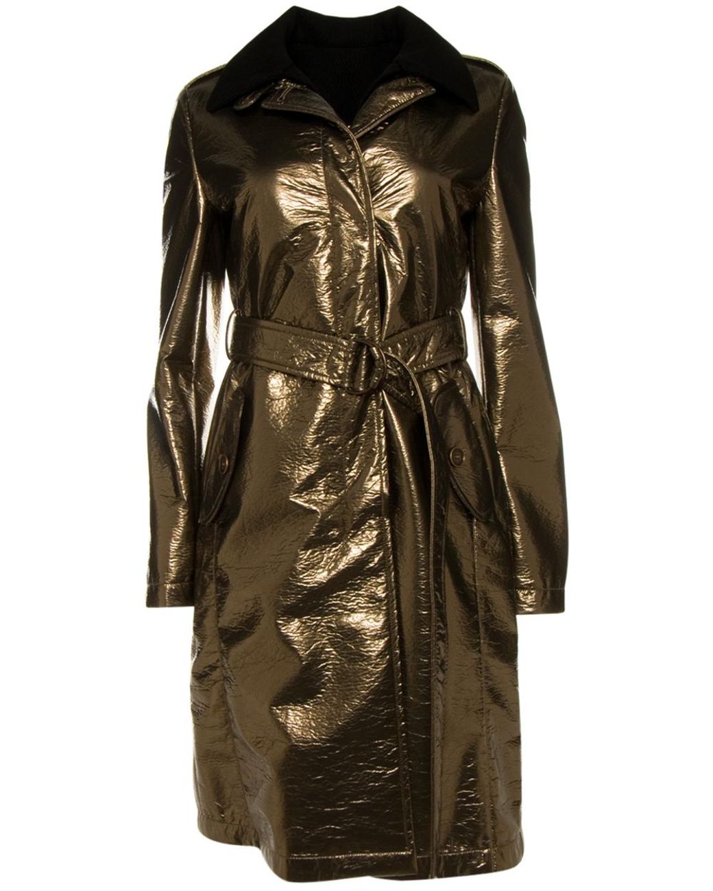 Akris Punto Synthetic Metallic Trench Coat Lyst