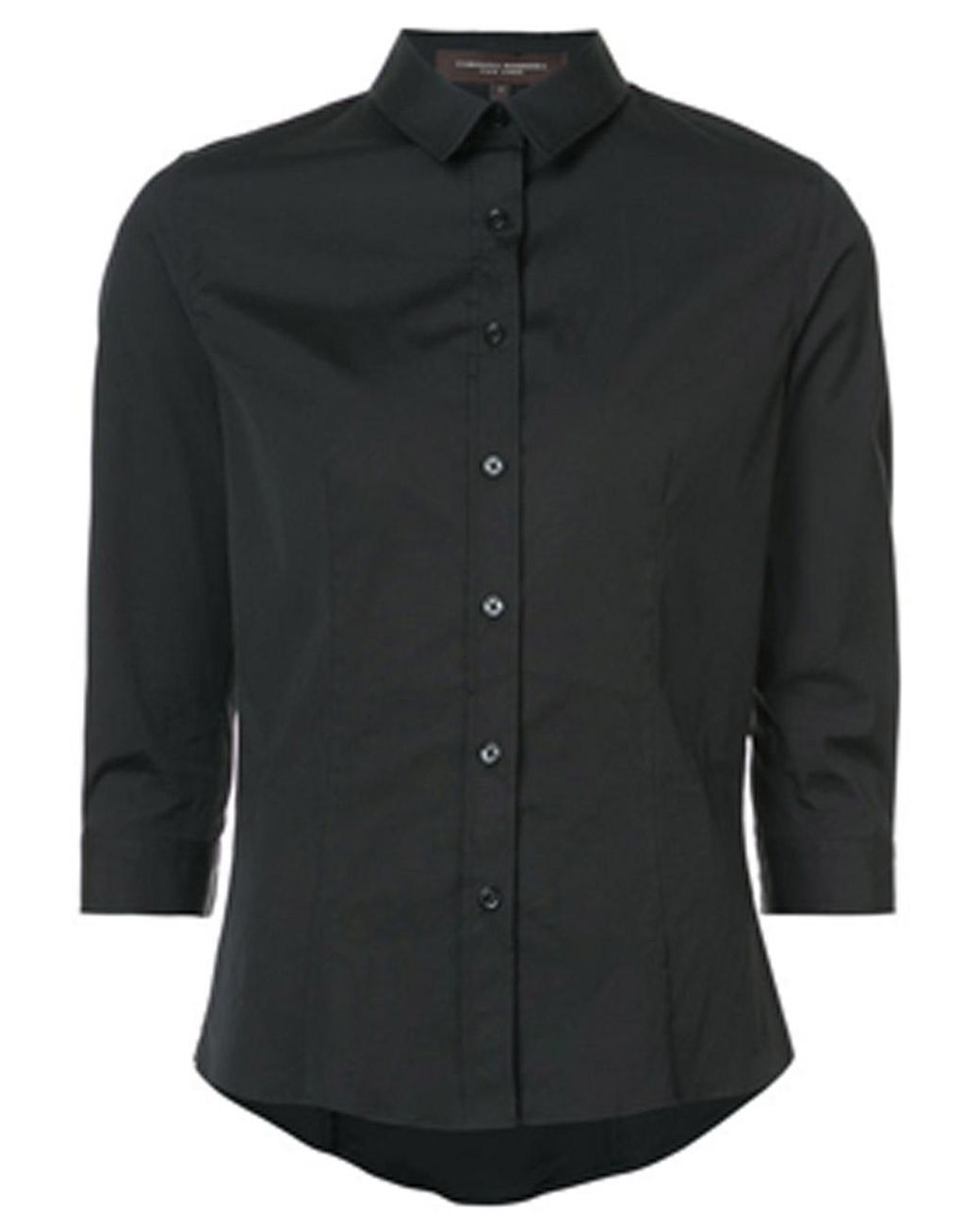 Carolina Herrera Fitted Classic Shirt in Black - Lyst