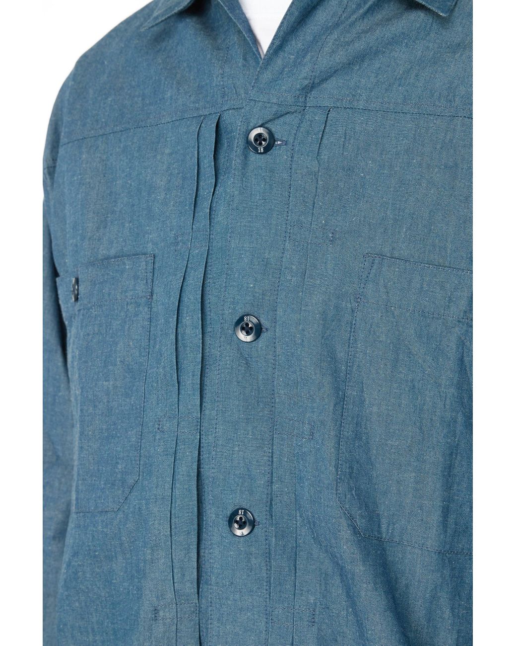 Neighborhood Chambray Type-2 Shirt 'indigo' in Blue for Men | Lyst