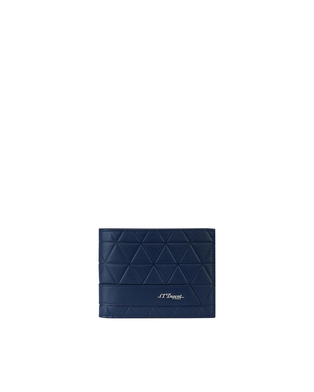 S T Dupont Blue Firehead Wallet for men