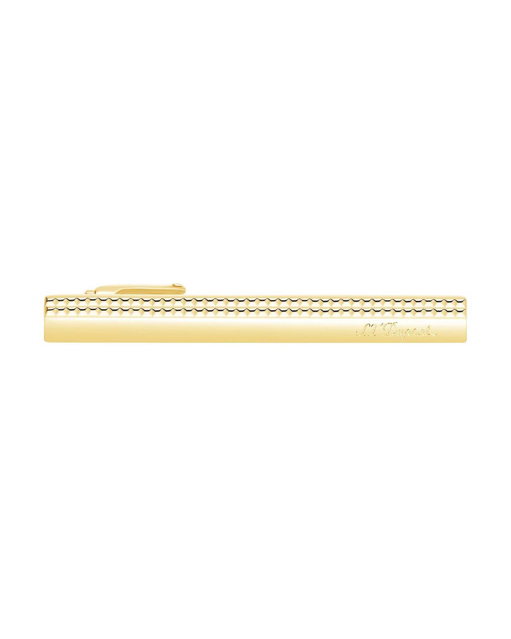 S T Dupont Metallic Tie Clip Chrome for men