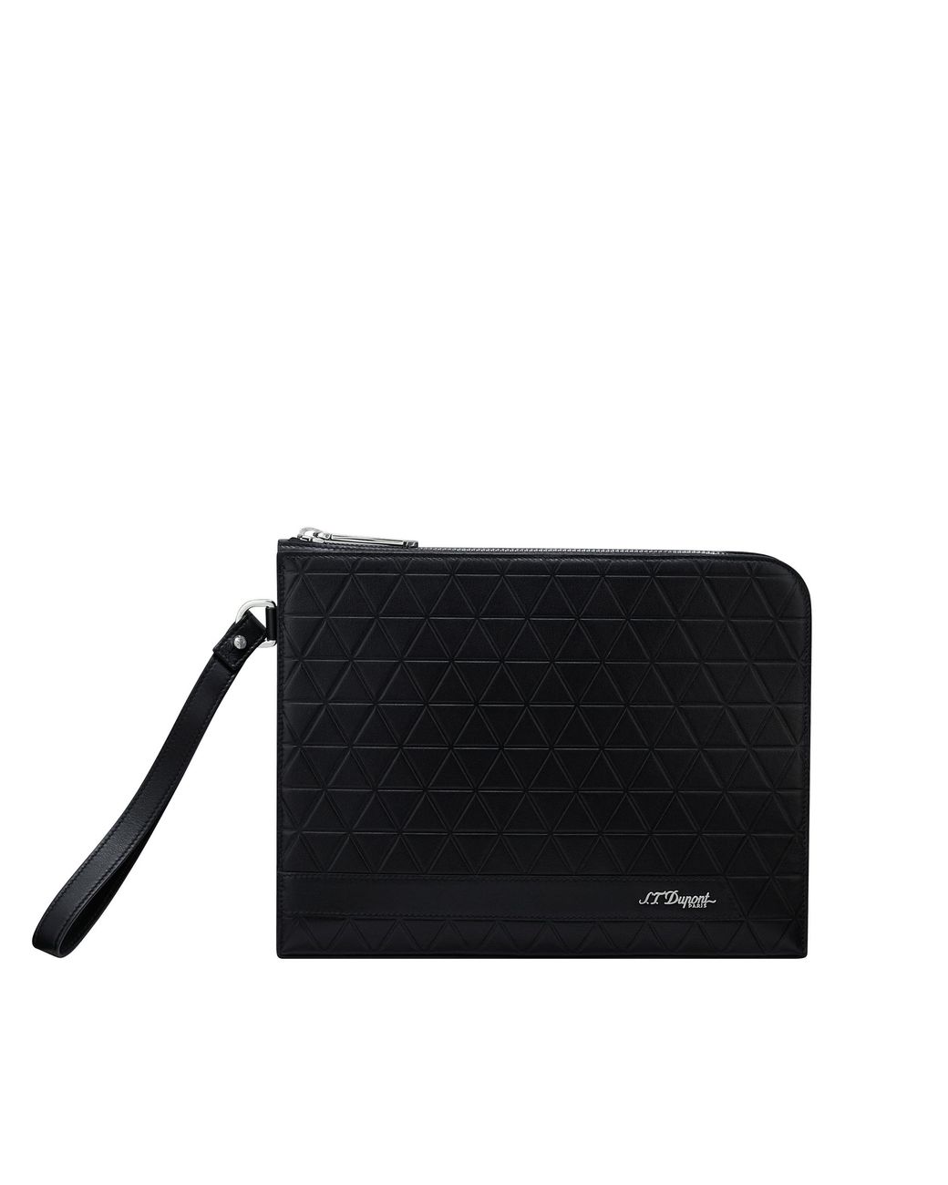 S T Dupont Black Firehead Pouch for men