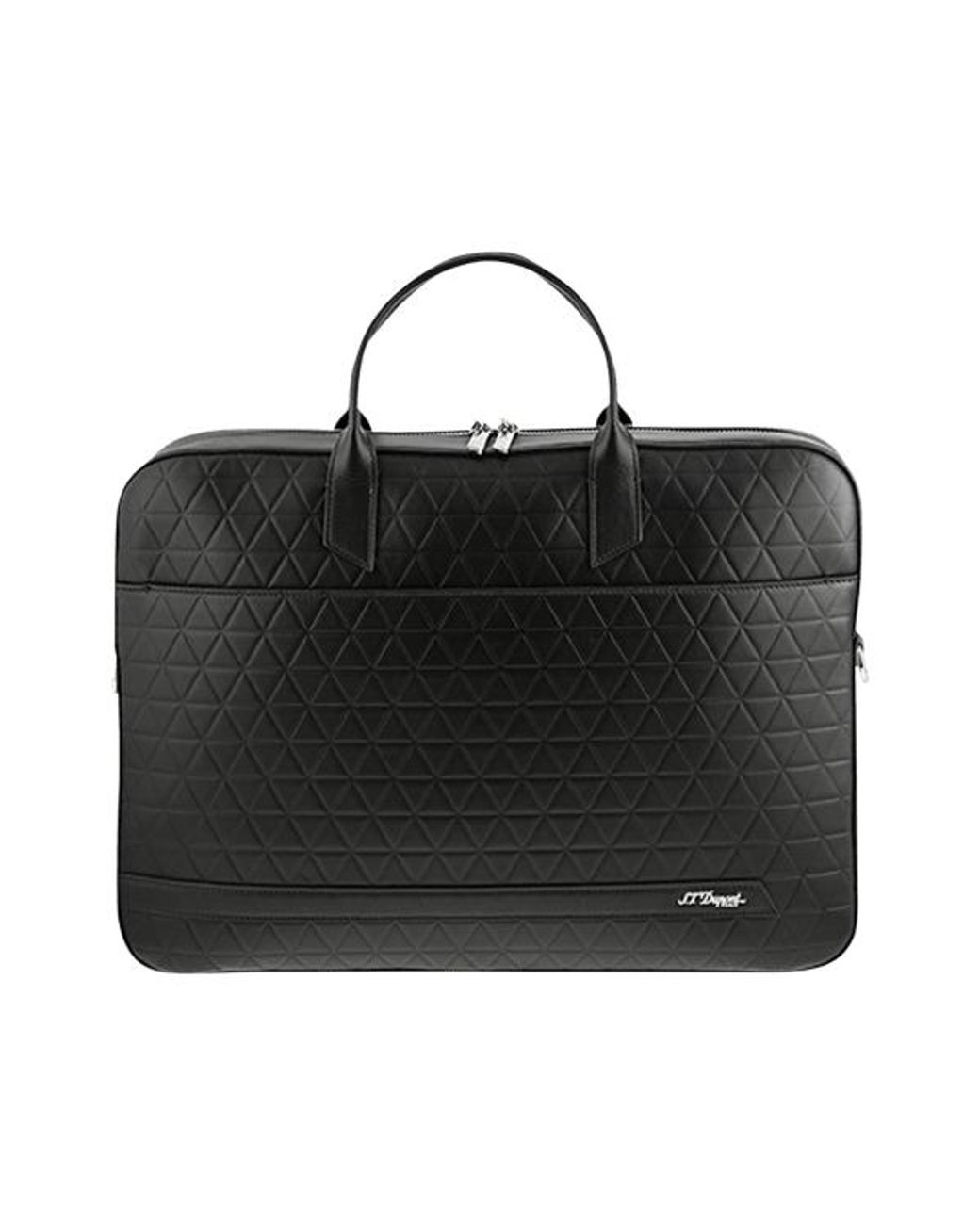 S T Dupont Black Firehead Document Holder for men