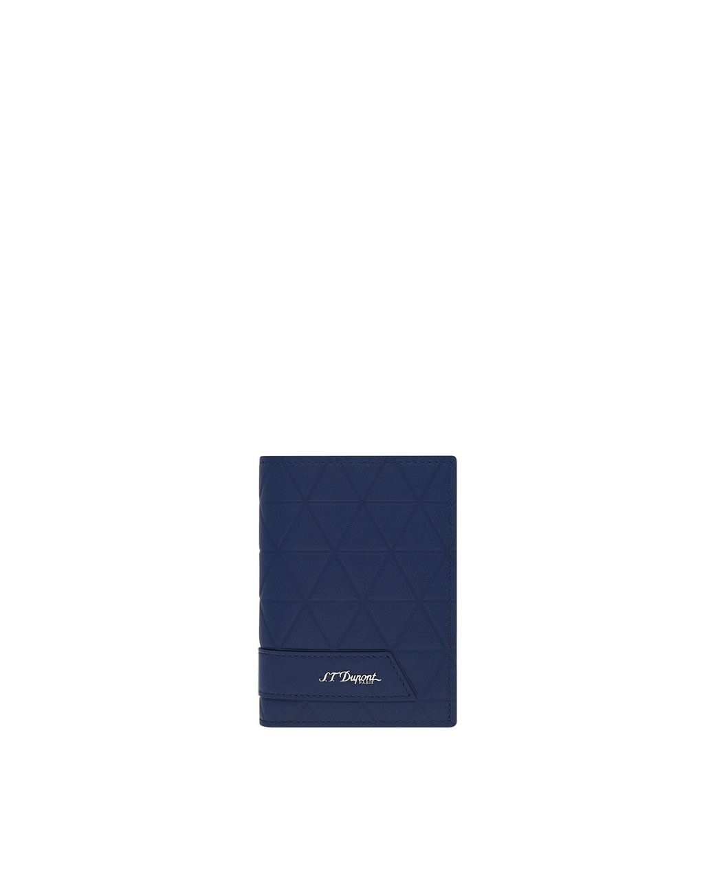 S T Dupont Blue Firehead Wallet for men