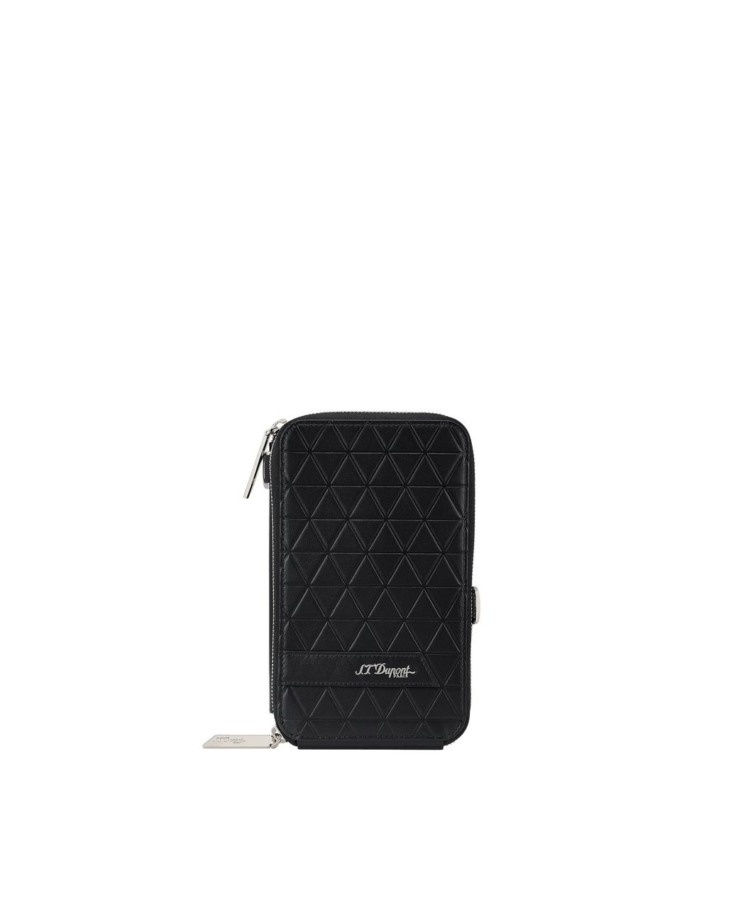 S T Dupont Black Firehead Shoulder Bag for men