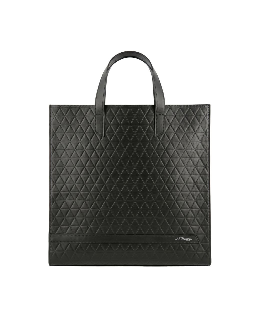 S T Dupont Black Firehead Tote Bag for men
