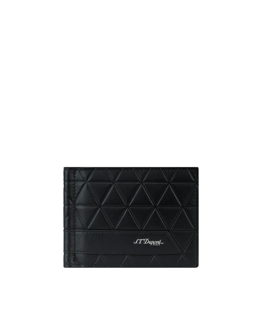 S T Dupont Black Firehead Wallet for men