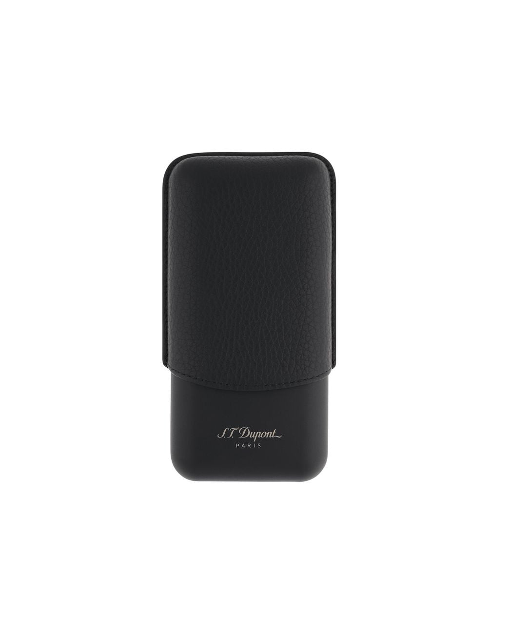 S T Dupont Black Leather Case