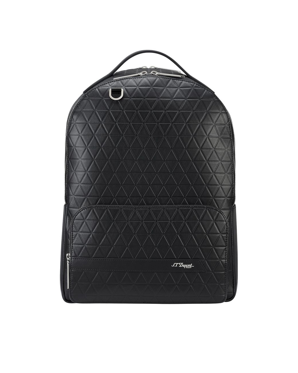 S T Dupont Black Firehead Backpack for men