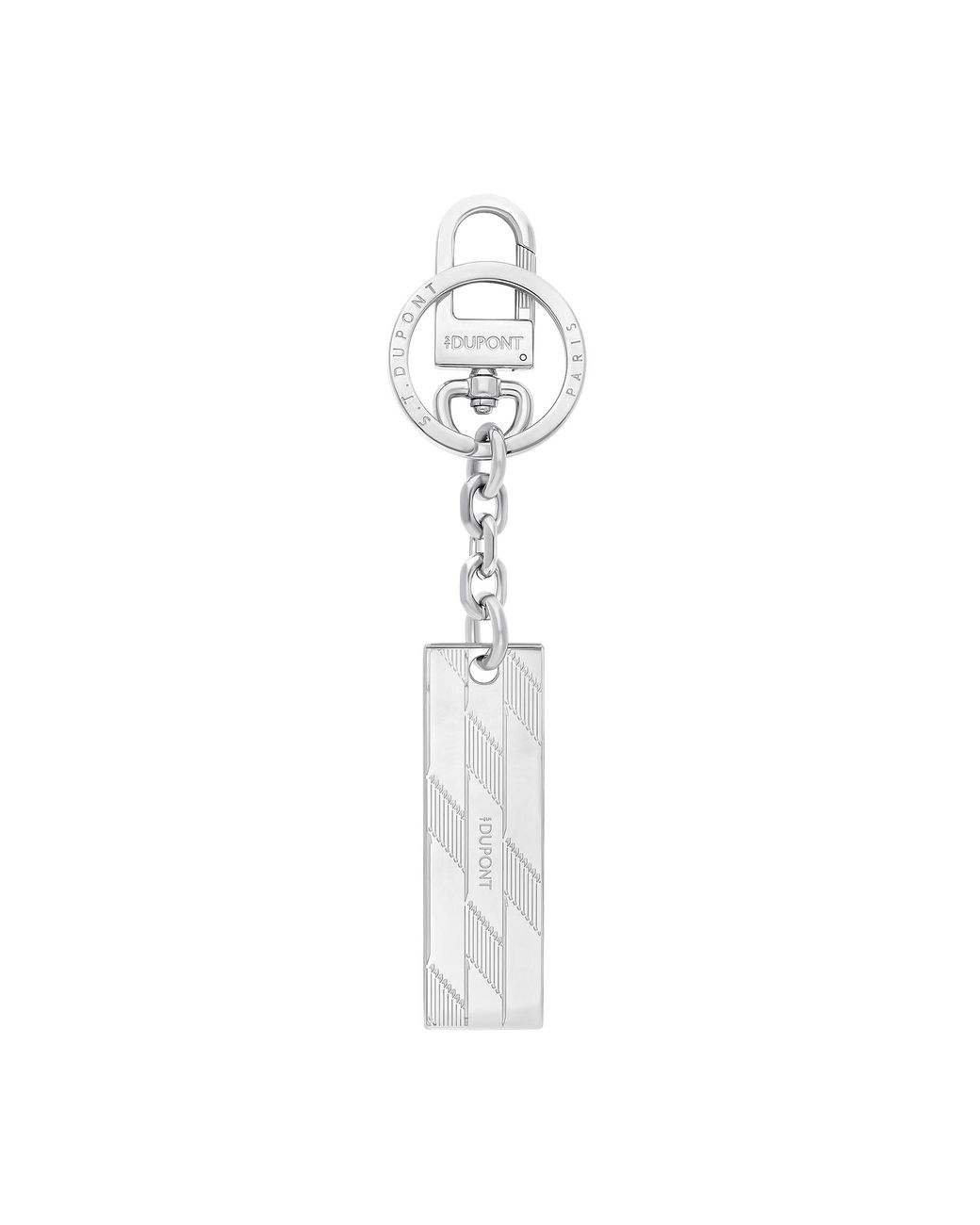 S T Dupont White Keyrings Metal for men