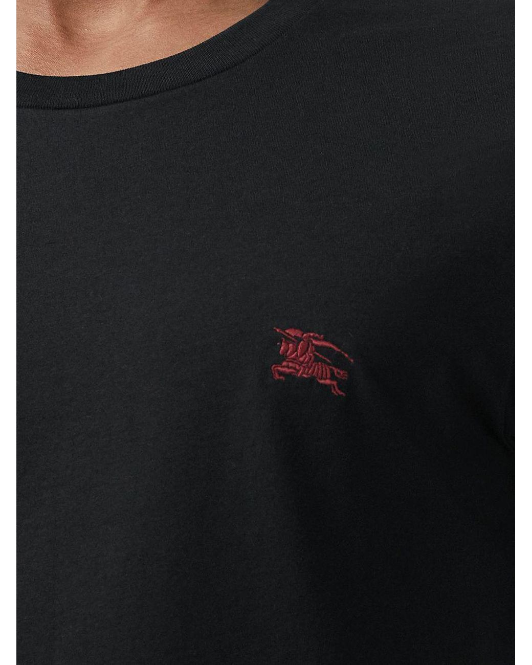 Burberry Equestrian Knight Logo T-shirt in Black for Men | Lyst
