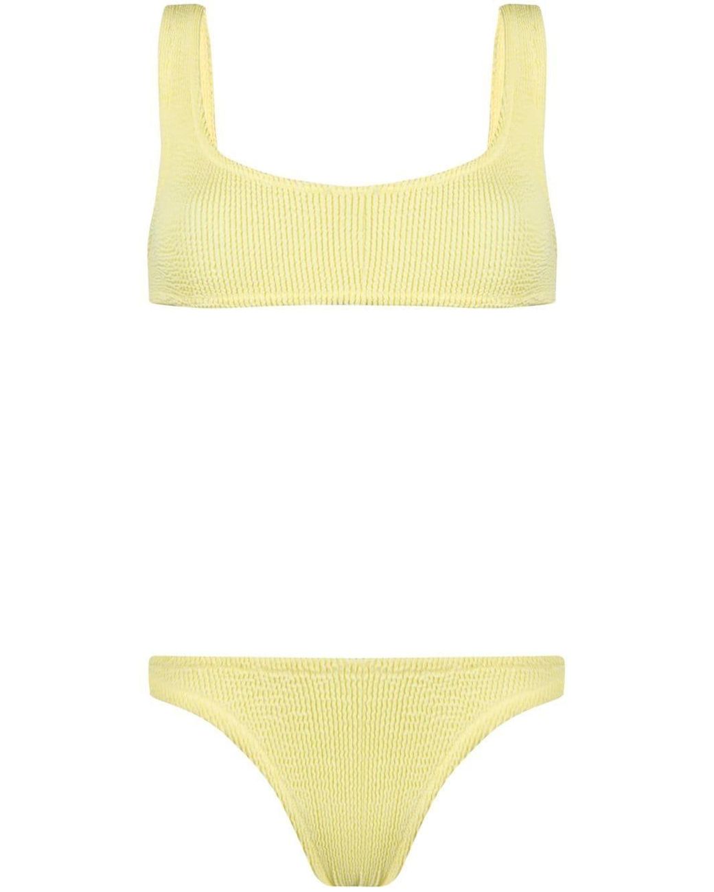 Reina Olga Yellow Ginny Scrunch Bikini Set