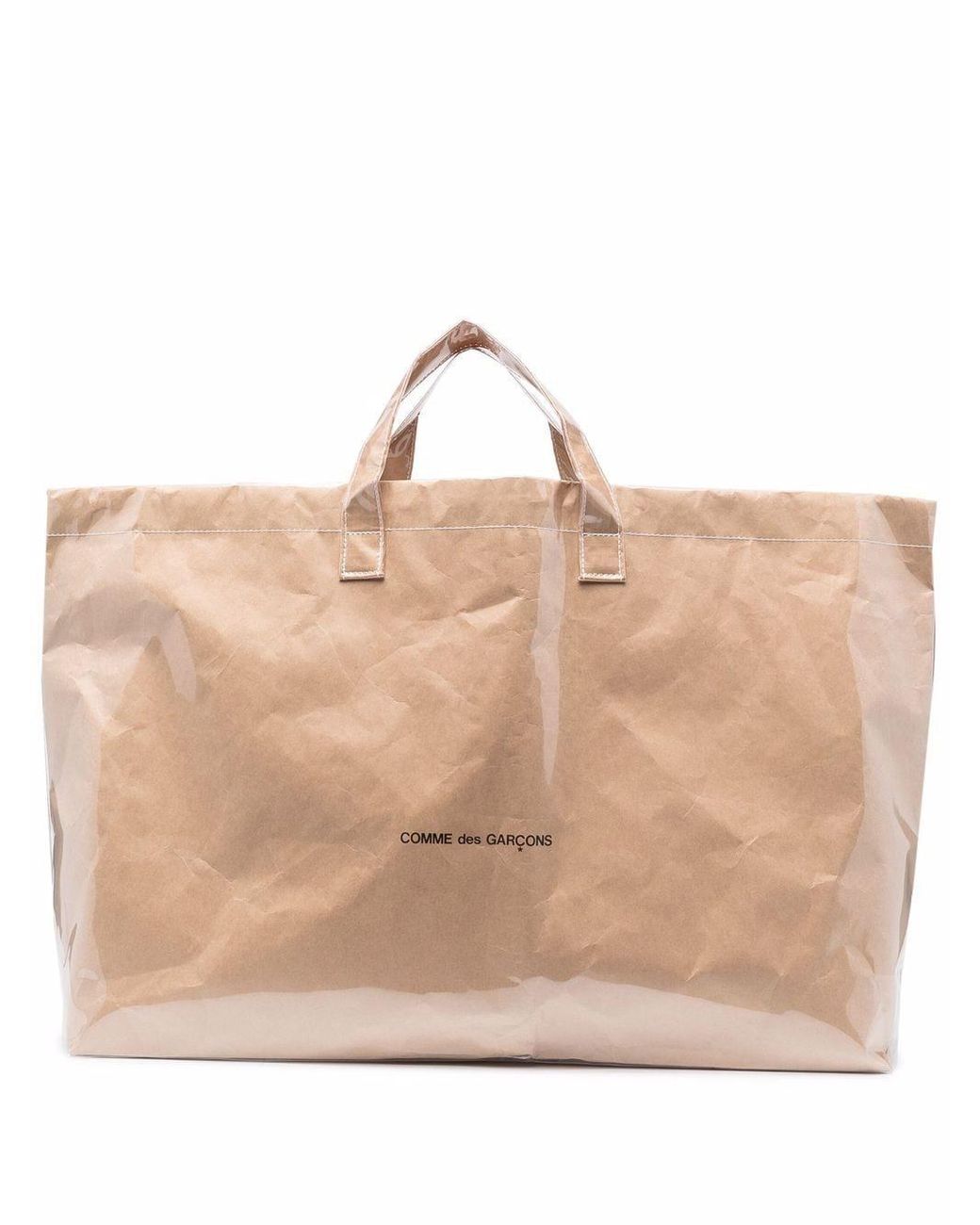 comme des garcons paper tote bolsa