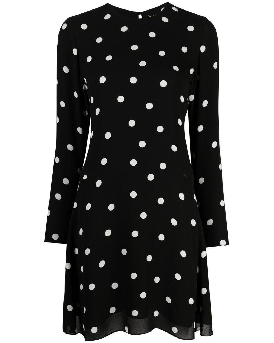 spotty long sleeve dress