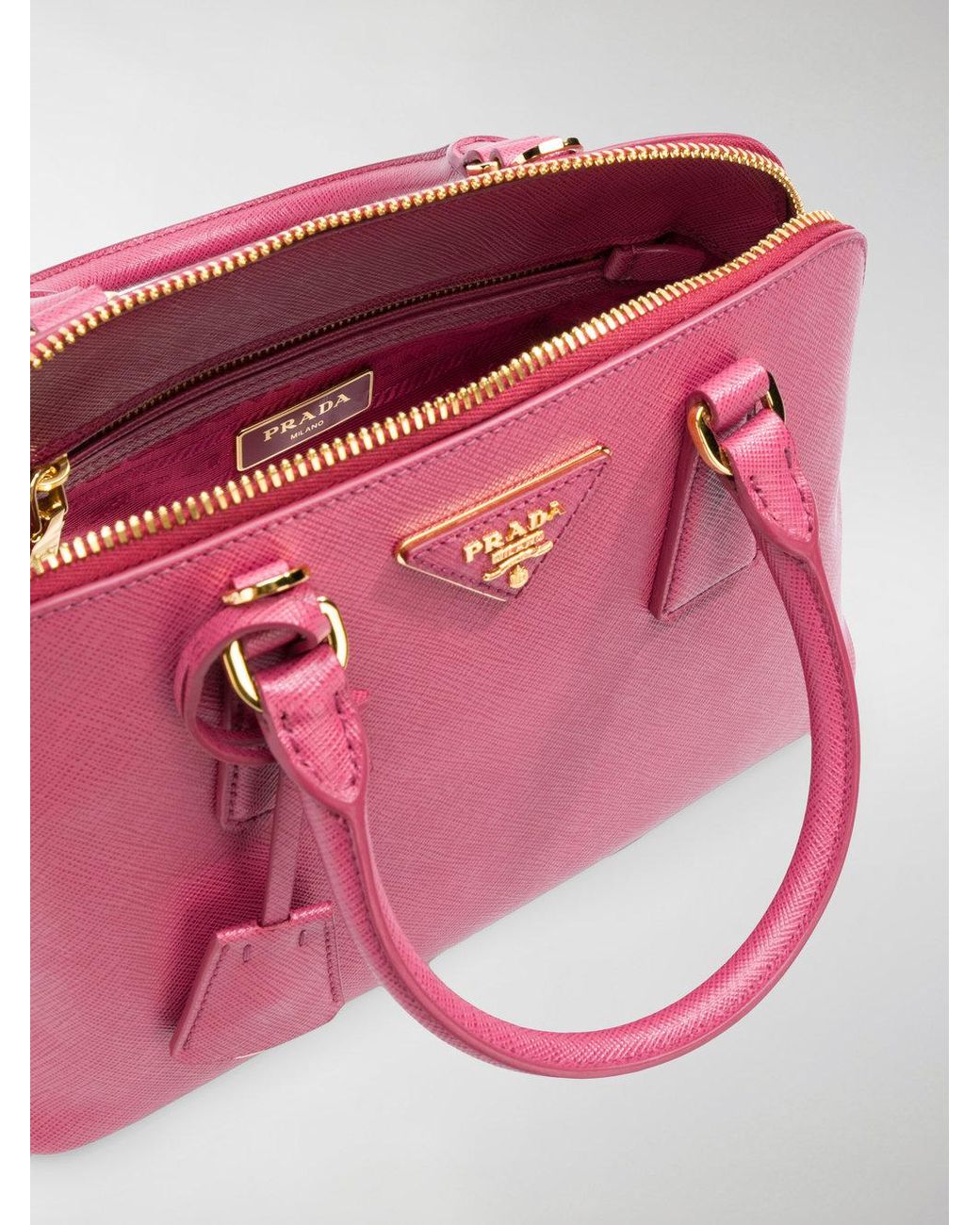 Prada Leather Promenade Mini Bag in Pink & Purple (Pink) | Lyst