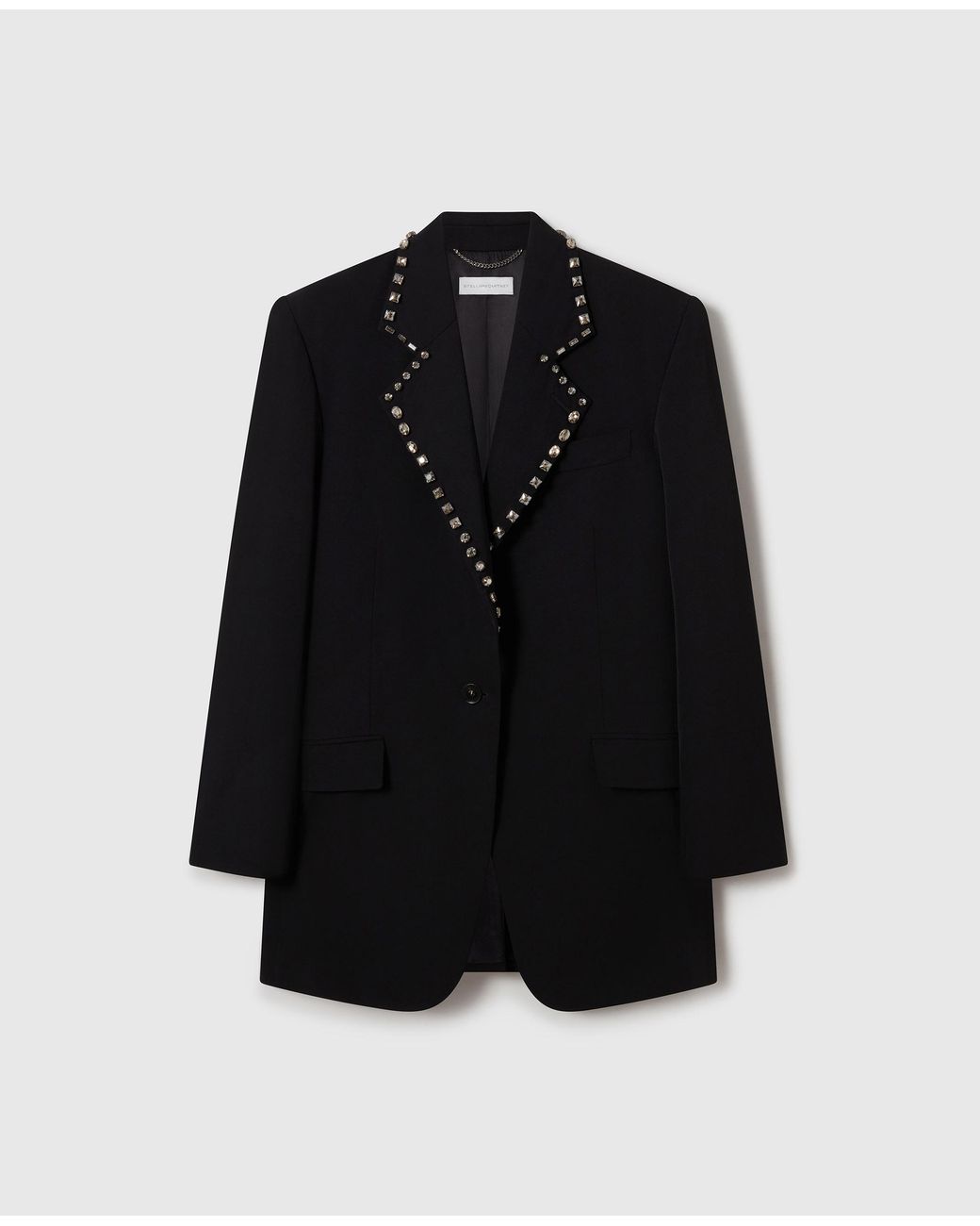 Stella McCartney Black Embellished Wool Blazer