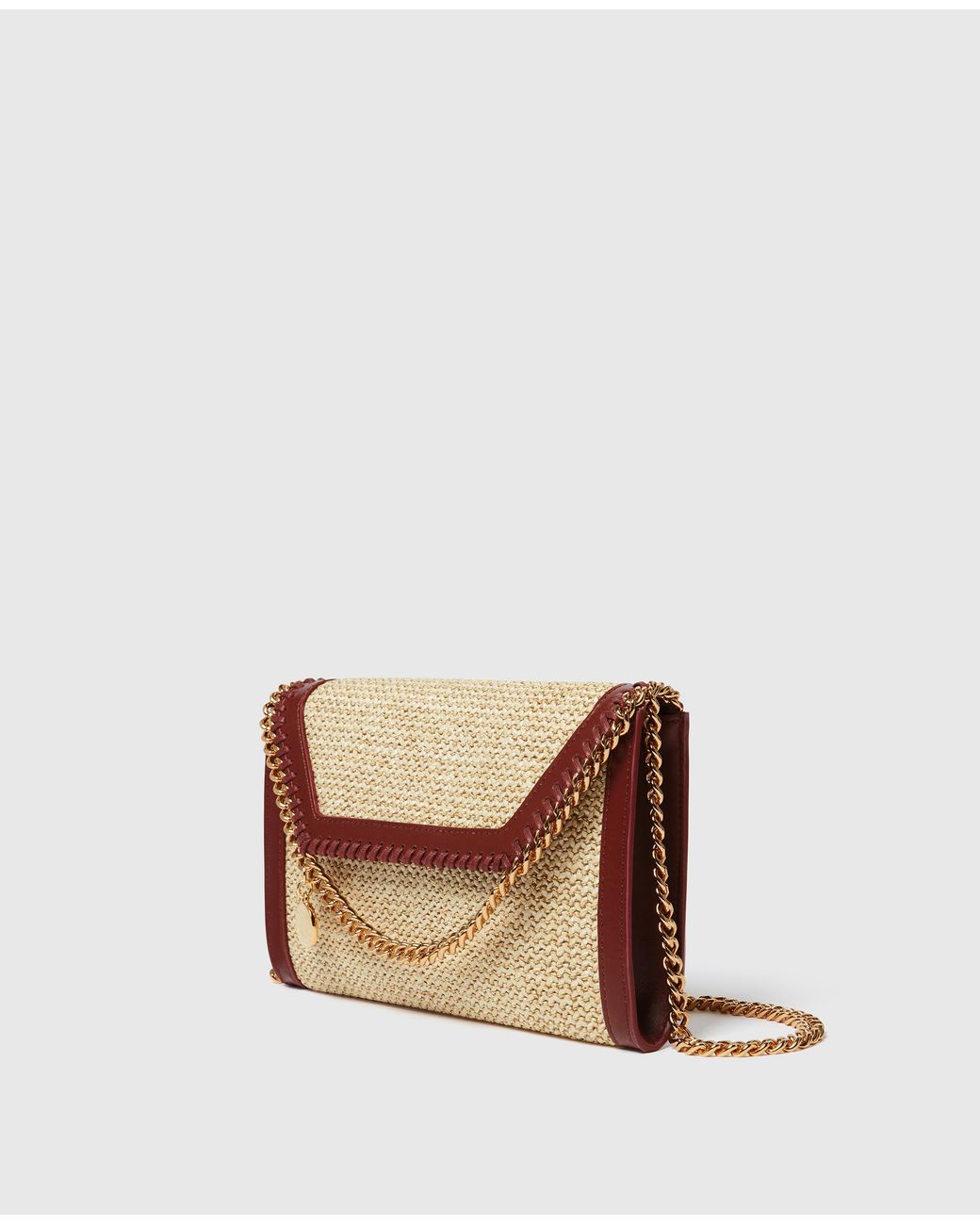Stella McCartney Multicolor Falabella Raffia Wallet Crossbody Bag