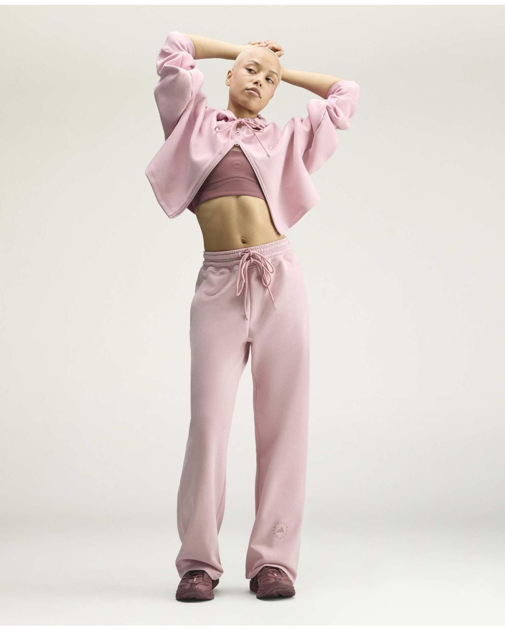 Stella McCartney Pink Adidas By Sportswear Straight Leg Pants