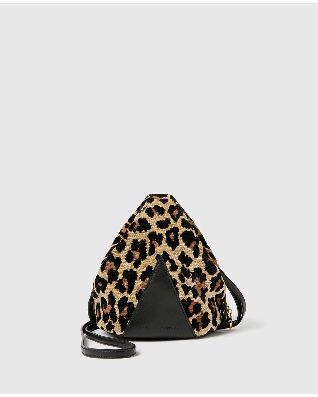 Stella McCartney White Appaloosa Leopard Tiny Bucket Bag