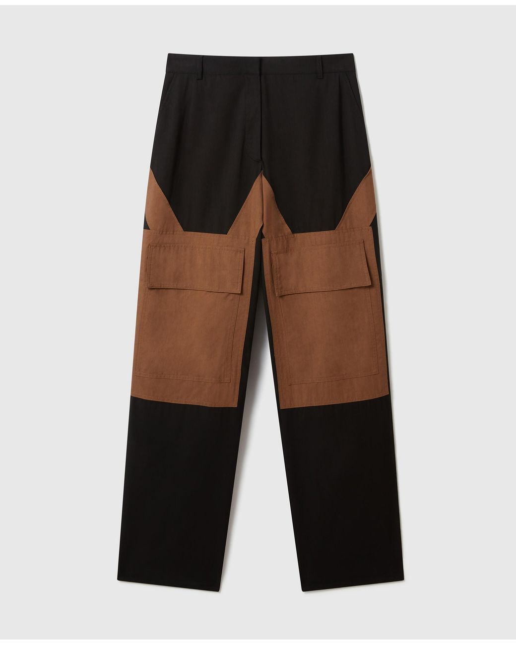 Stella McCartney Black Washed Cotton Cargo Trousers