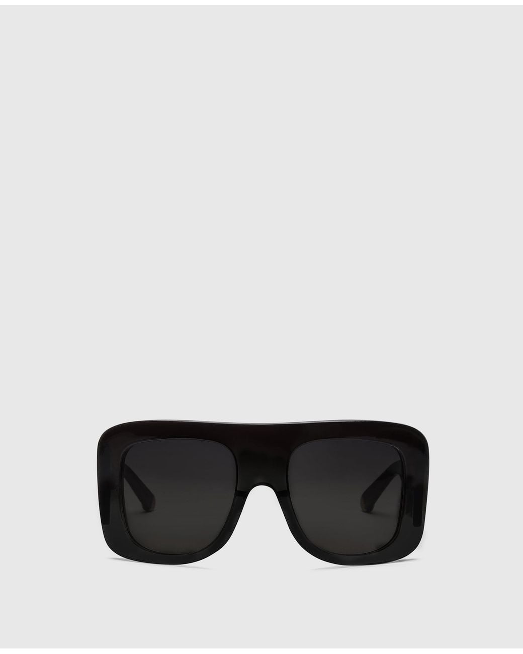 Stella McCartney Black Chunky Straight-edge Sunglasses