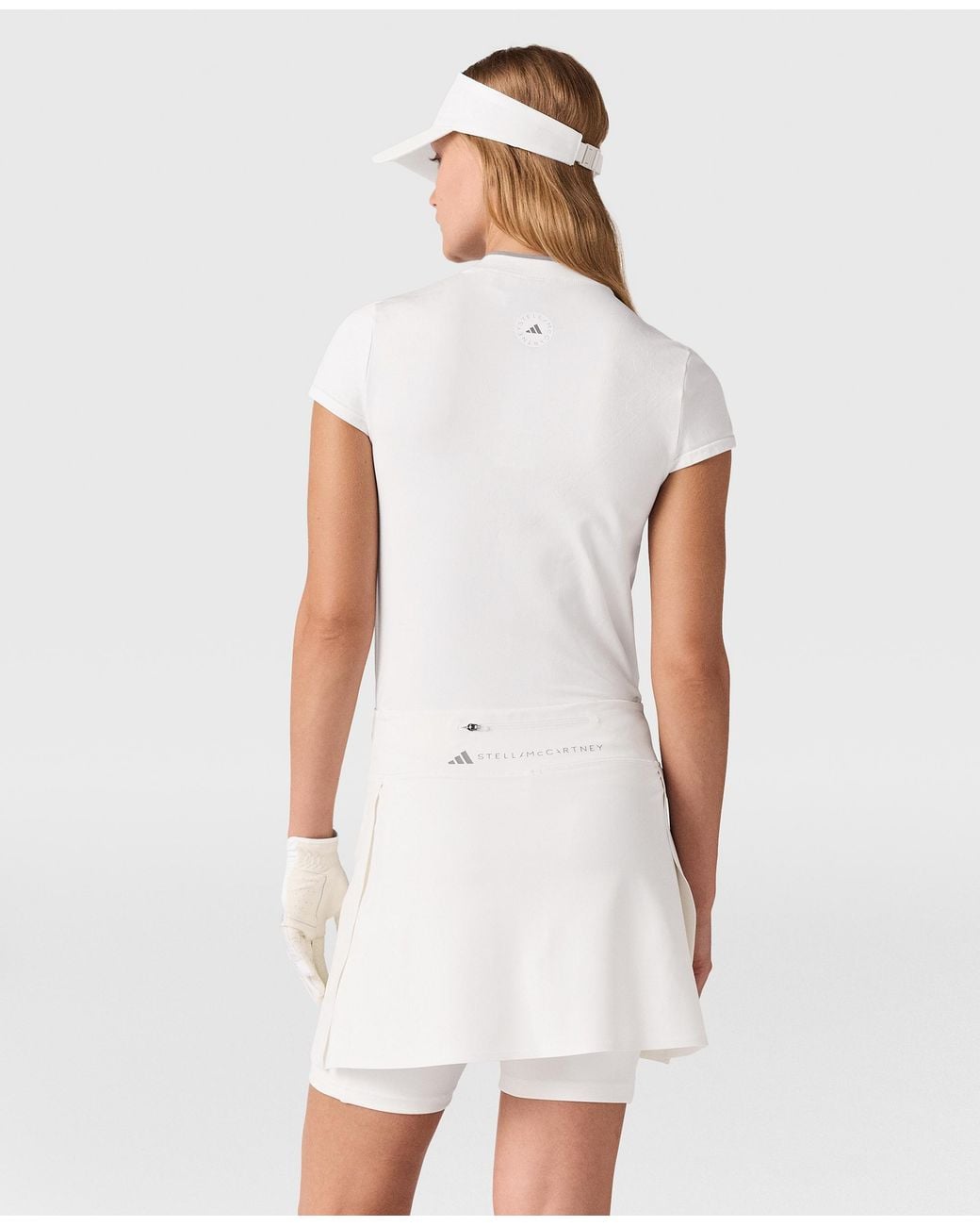 Stella McCartney White Truenature Golf Skort
