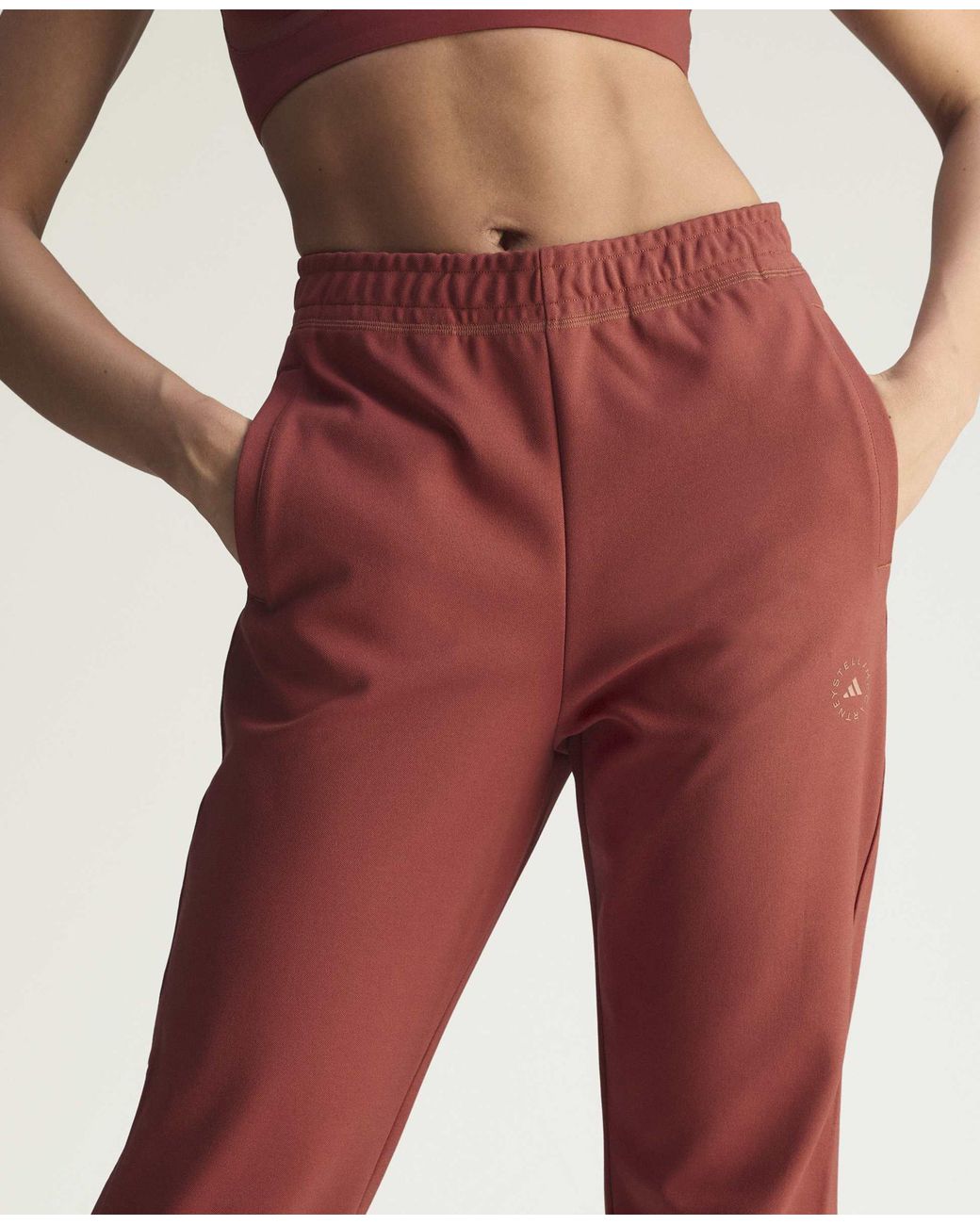 Stella McCartney Red Logo Woven Trackpants
