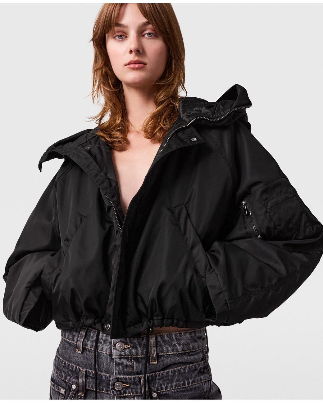 Stella McCartney Black High-Neck Long-Sleeve Jacket