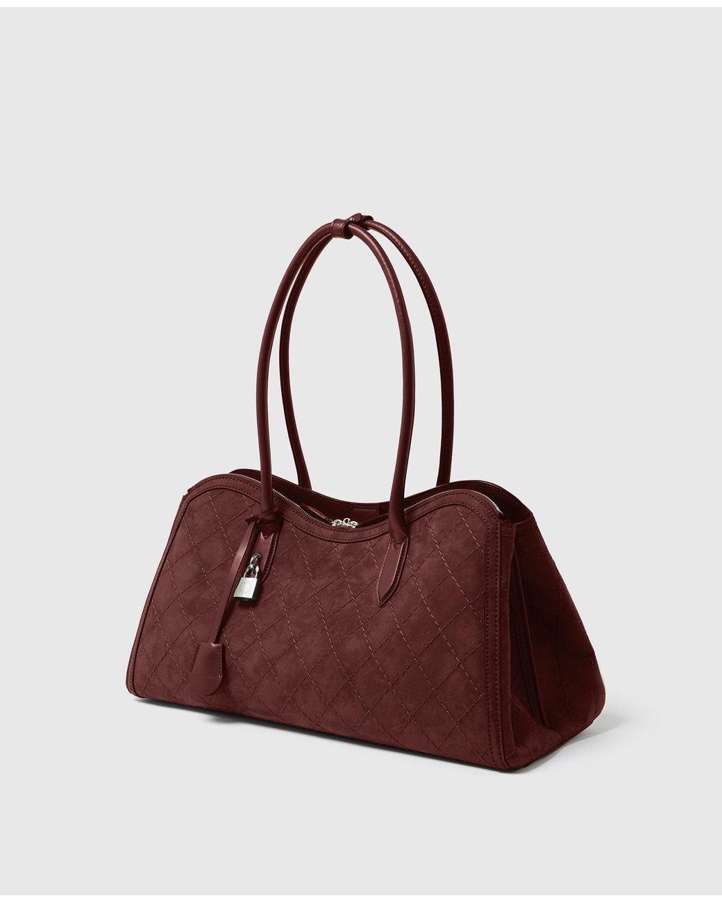 Stella McCartney Purple Ryder Quilted Tote Bag