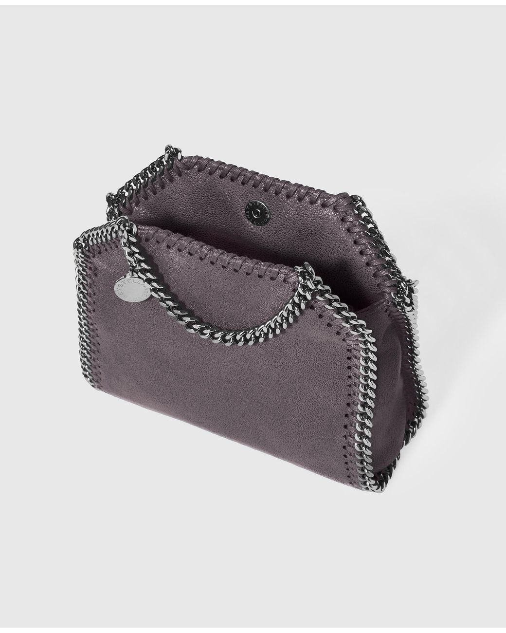 Stella McCartney Gray Falabella Tiny Shoulder Bag