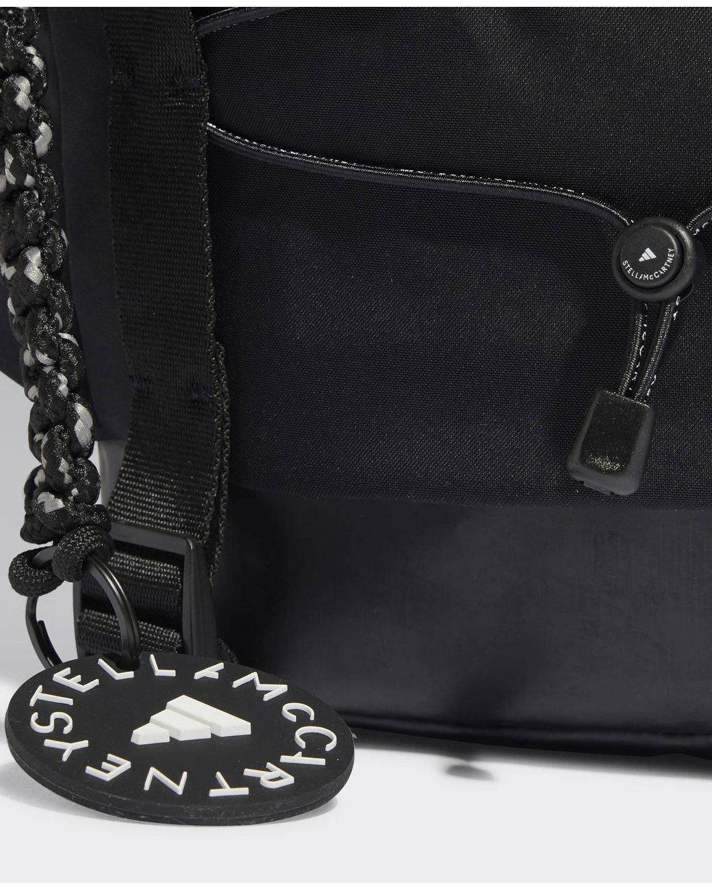 Stella McCartney Black Logo Hiking Backpack, One Size