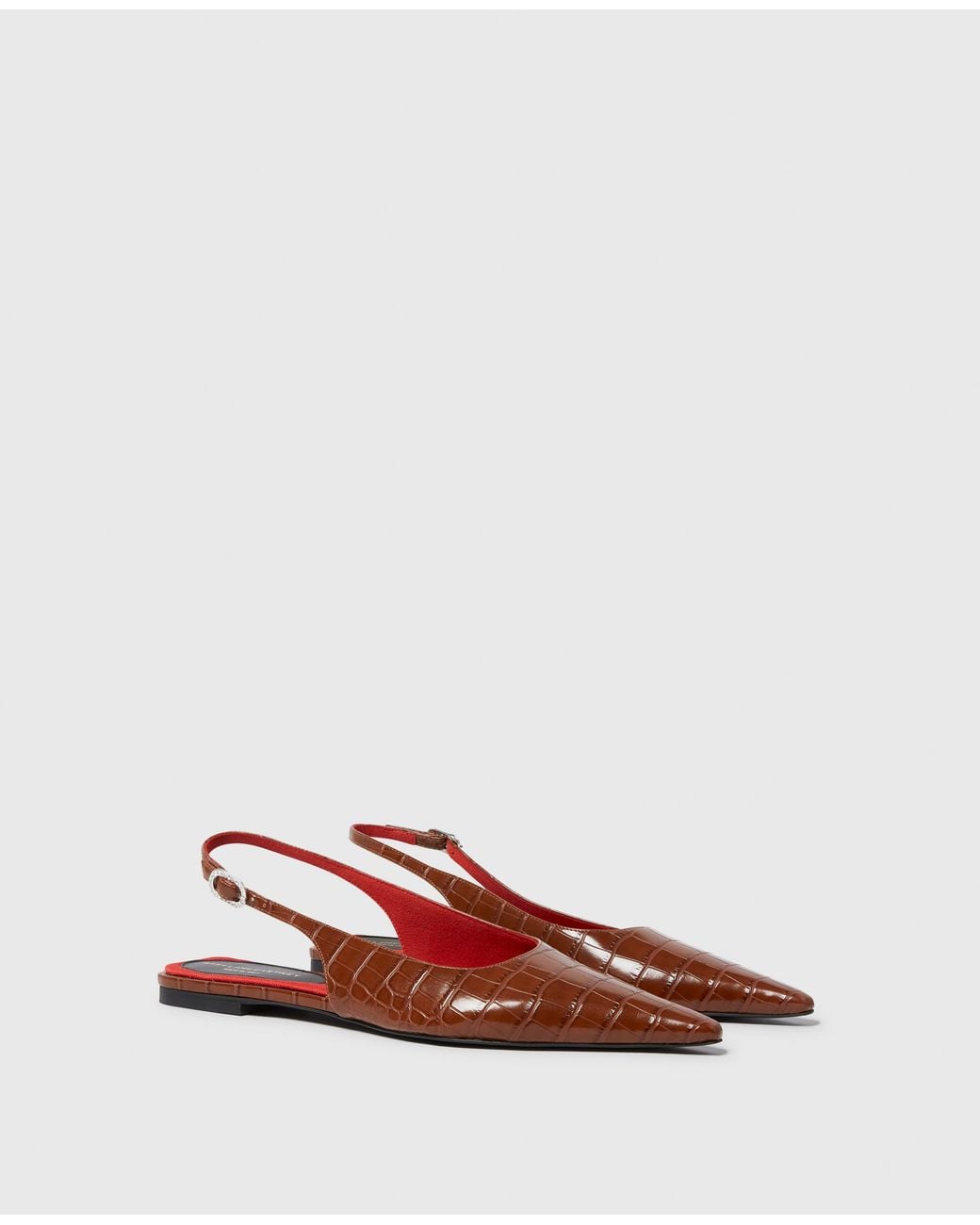 Stella McCartney White Elsa Slingback Flats