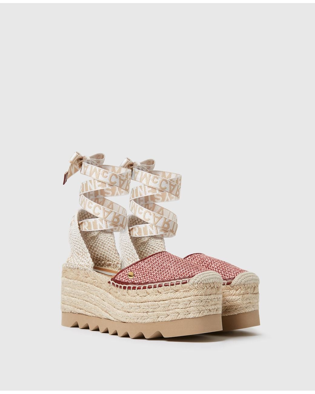 Stella McCartney Natural Gaia Raffia Espadrilles