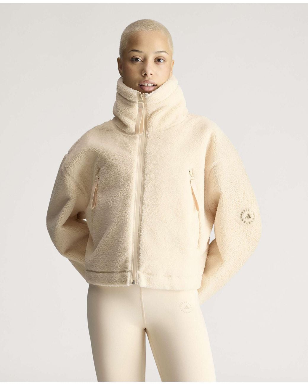 Stella McCartney Natural Adidas By Full-Zip Winter Fleece