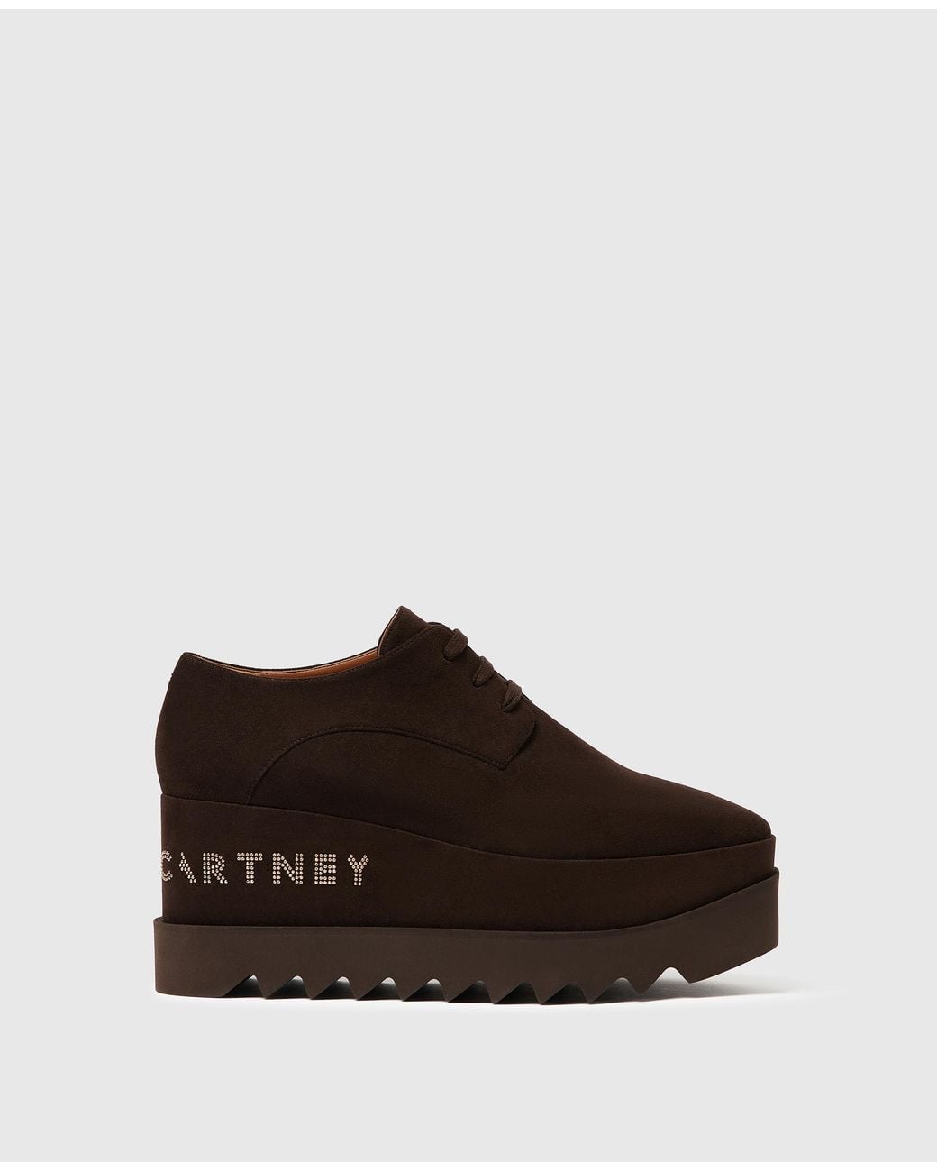 Stella McCartney Brown Logo Elyse Platforms